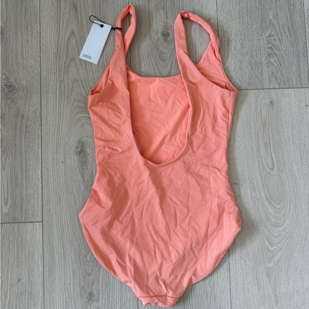 NWT Onia Vibrant Peach/Orange Swimsuit - size small - Picture 3 of 5